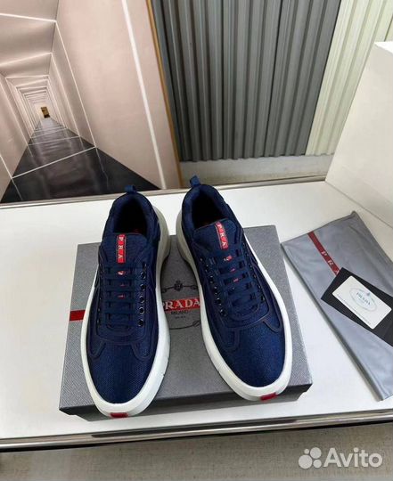 Кроссовки мужские Prada синий