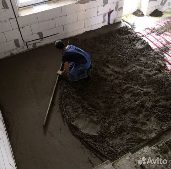 Полусухая стяжка пола