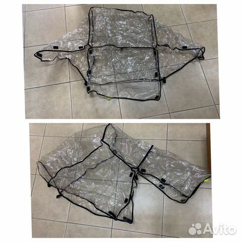 Дождевик на коляску для двойни