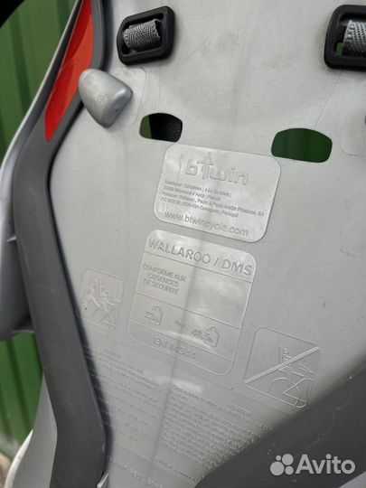 Детское велокресло на раму decathlon