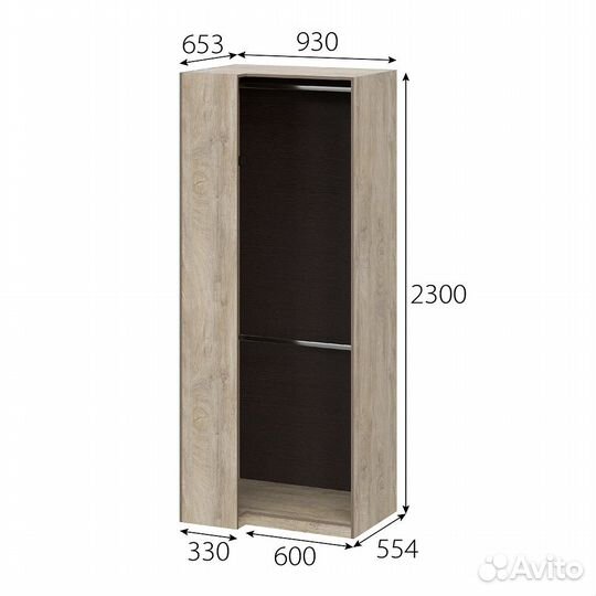 Шкаф угловой Этна Ш 57х93У