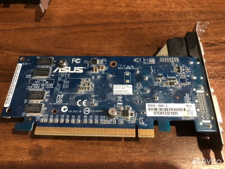 Видеокара asus gt610 1gb