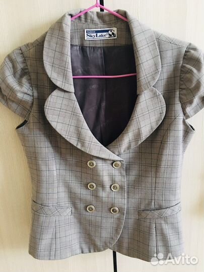 Школьная форма серая клетка 146-152