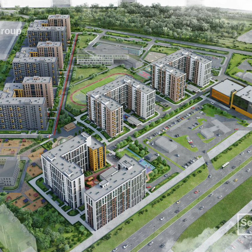 1-к. квартира, 35,3 м², 1/12 эт.