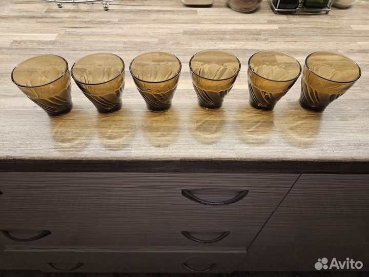 Бокалы цветное стекло