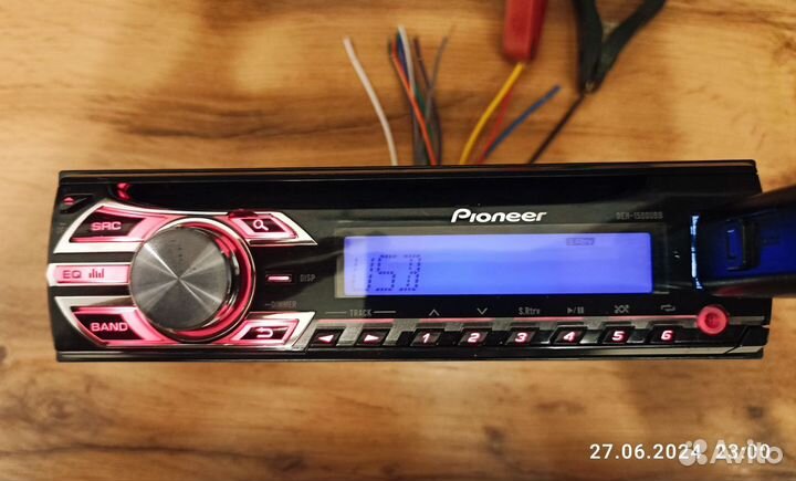 Магнитола Pioneer DEH-1500UBB с Bluetooth