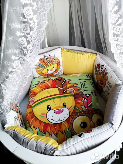 Бортики в кроватку новые