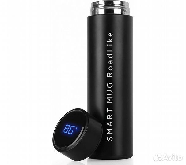 Термос с датчиком Roadlike Smart 500мл, черный