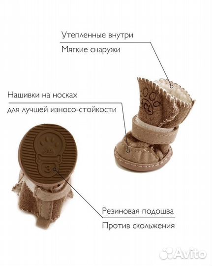 Ботинки для маленьких собак