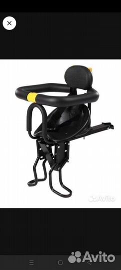 Кресло на велосипед детское