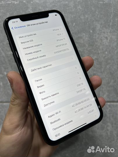 iPhone 11 256gb в 100 акб