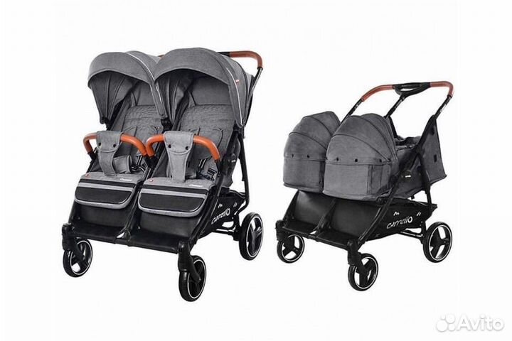 Коляска для двойни 2 в 1