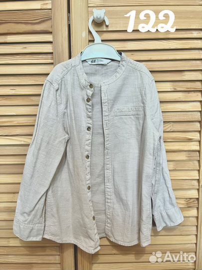 Рубашки H&M на мальчика 116-122