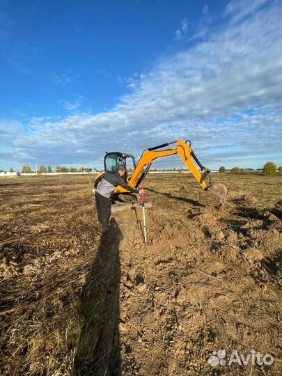 Услуги мини-эксковатора