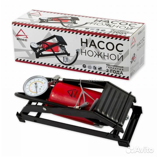 Насос воздушный ножной, одноцилиндровый 650 см 3 с