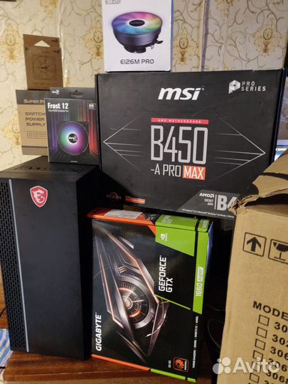 Игровой пк Ryzen 5/GTX1660/DDR4-16GB/SSD NVMe/sata