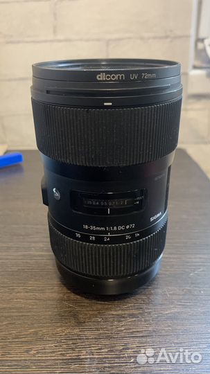 Объектив sigma 18 35mm 1.8 art canon