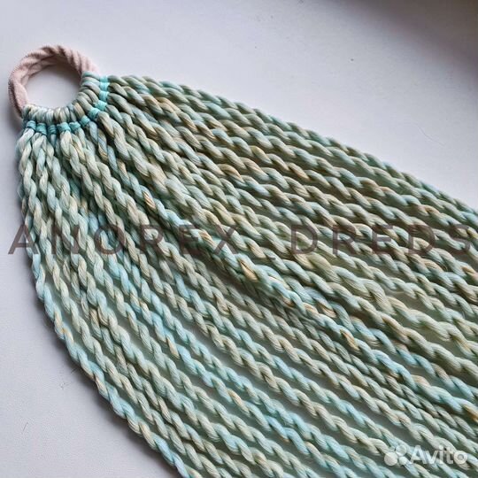 Афрорезинки. Резинка с косами