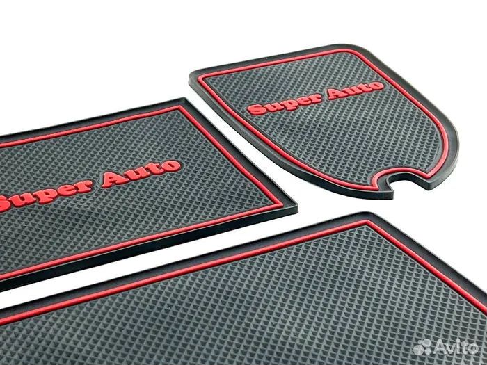 Коврики панели консоли ваз 2113, 2114 2115 красные