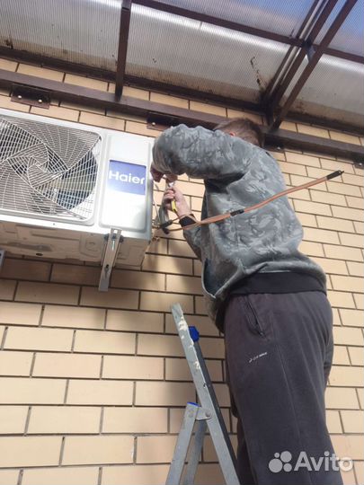 Чистка заправка сплит систем, ремонт, установка