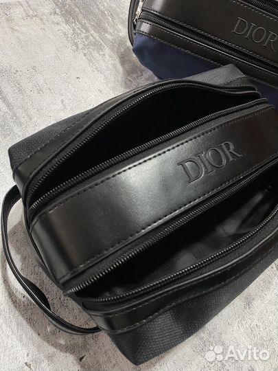 Косметичка christian dior с 2-мя отделениями