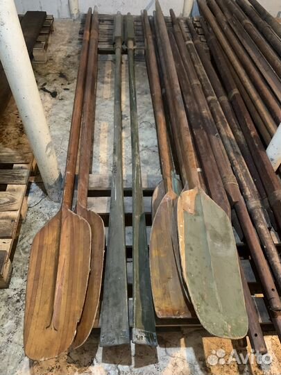 Деревянные весла; весла Ял-6