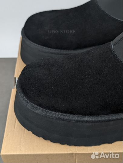 Угги на платформе ugg dipper mini black