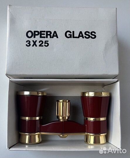 Театральный немецкий бинокль opera glass 3x25