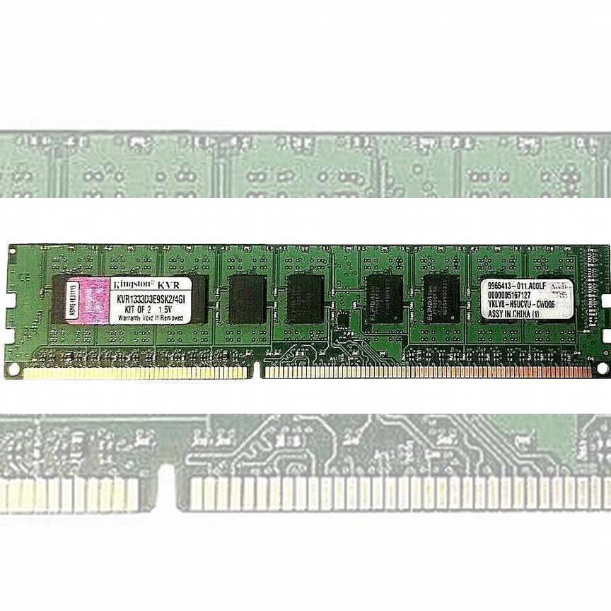 [KVR1333D3E9SK2/4GI] Оперативная Память Kingston 4gb Kvr1333d3e9sk2/4gi