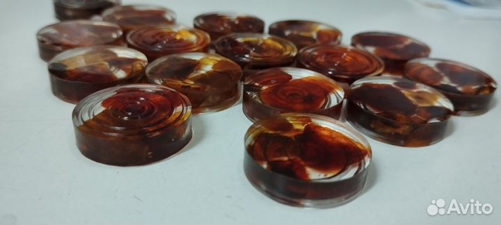 Шашки янтарные