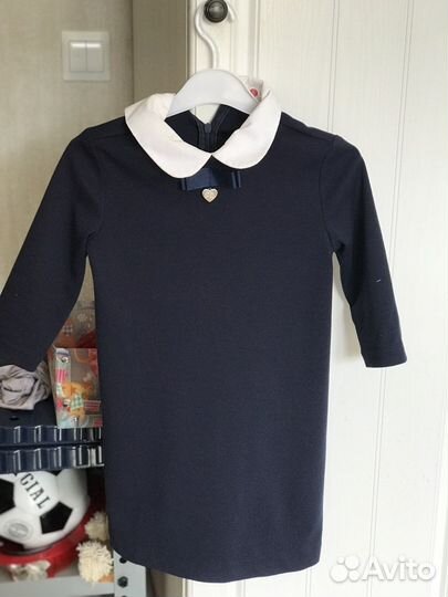 Школьная форма для девочки 122 128 темно синяя