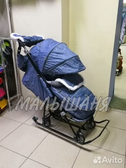 Санки коляска Ника 6, по низкой