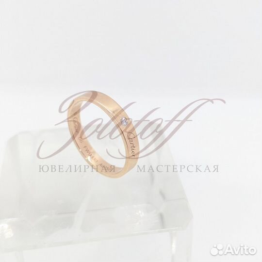 Кольцо с бриллиантом C de Cartier