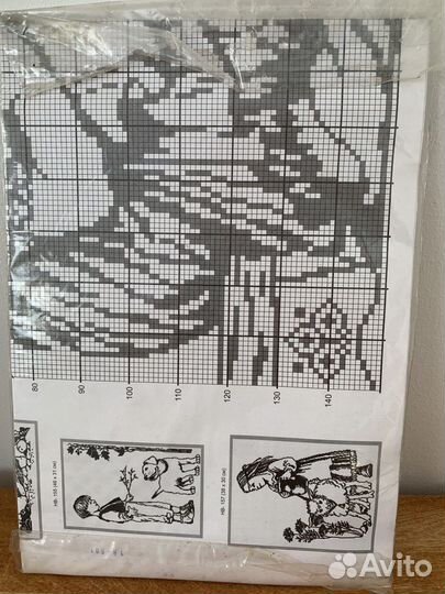 Наборы для вышивания графика монохром ч/б разные