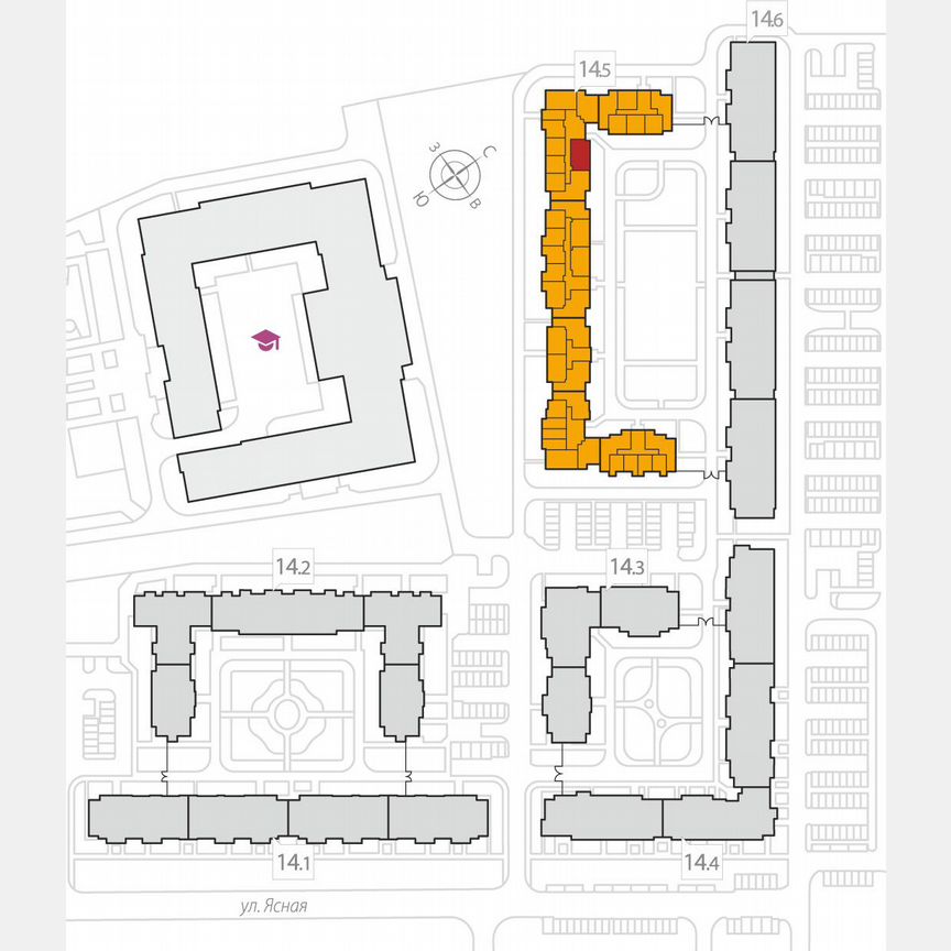 2-к. квартира, 63,4 м², 2/8 эт.