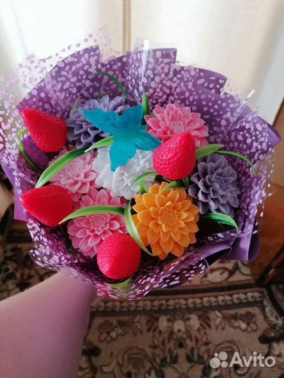 Букеты цветов из мыла