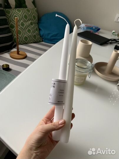 Свечи, подсвечники, ваза H&M home