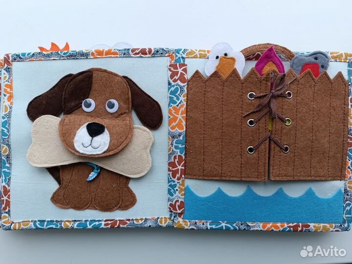 Развивающая книжка из фетра