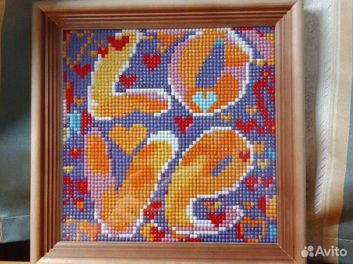 Картина алмазная мозаика 18 на 18