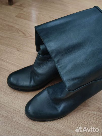 Сапоги осень весна женские 36 болотного цвета