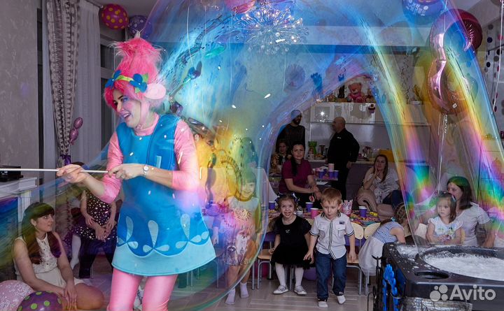 Шоу мыльных пузырей, Аниматоры на День Рождения