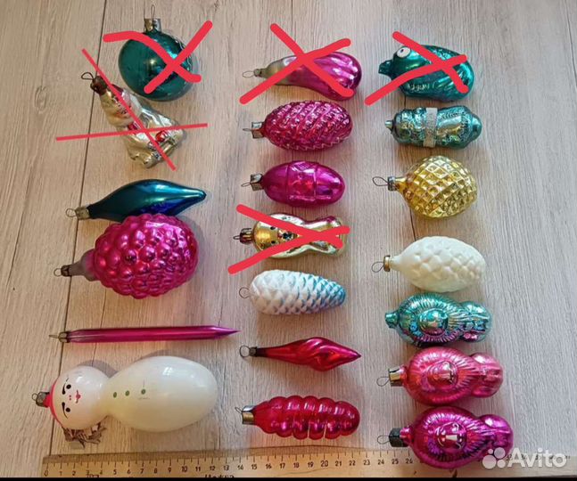 Елочные игрушки СССР советские гирлянда 