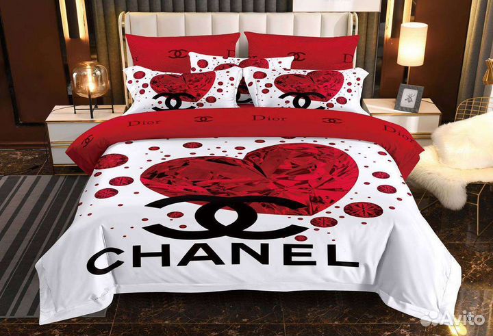 Белье постельное брендовое подарочное Dior