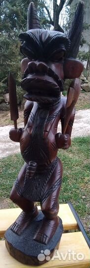 Резная фигура из твердого дерева, Африка