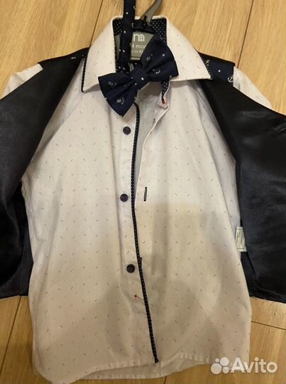 Рубашка, жилет бабочка