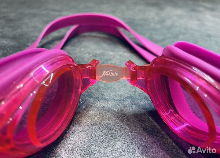 Очки для плавания розовые детские joss yj3008