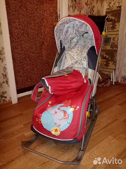 Детские санки коляска