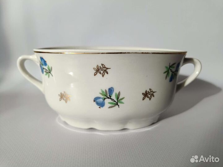 Супница Бульонница фз Пролетарий СССР 50-е фарфор