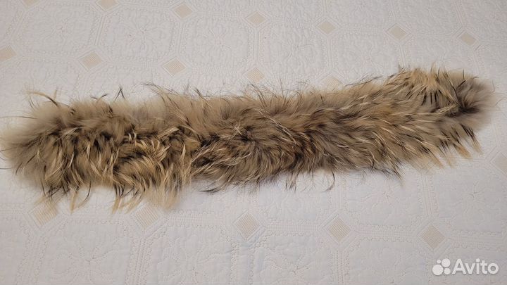 Меховая опушка енот новая