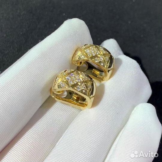 Chanel Золотые серьги 585 пробы